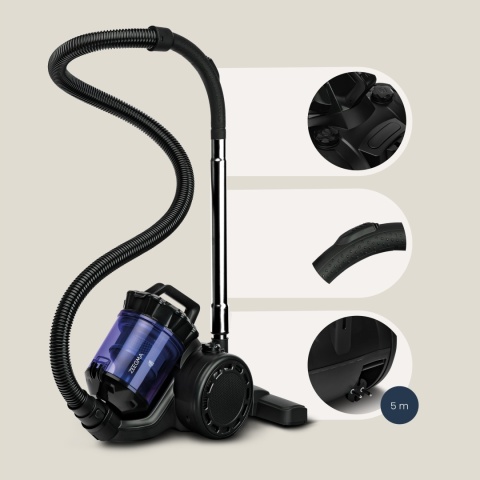 Odkurzacz BEZWORKOWY CYKLONOWY LEKKI MOCNY TURBO MOC 4000W HEPA ZEEGMA