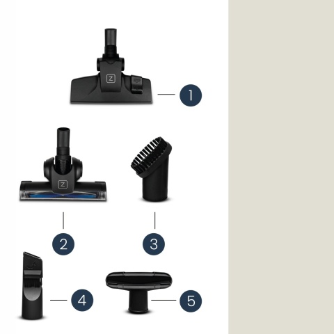 Odkurzacz BEZWORKOWY Cyklonowy 4000W klasa A Hepa Kompaktowy i Cichy Zeegma