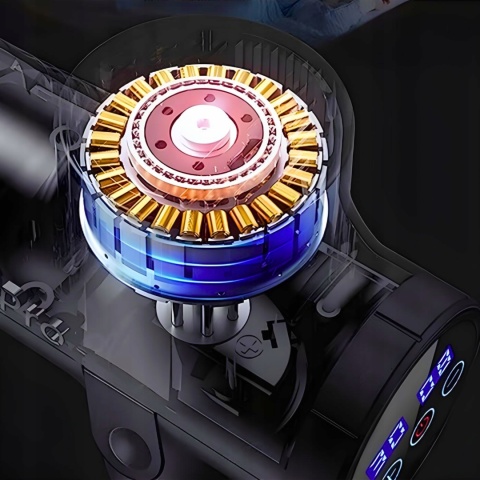 PISTOLET DO MASAŻU MASAŻER DO PLECÓW CIAŁA MASSAGE GUN MX PRO + 8 GŁOWIC