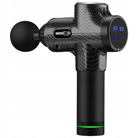 PISTOLET DO MASAŻU MASAŻER DO PLECÓW CIAŁA MASSAGE GUN MX PRO + 8 GŁOWIC