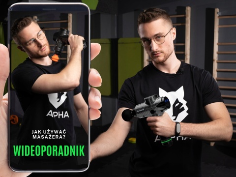 PISTOLET DO MASAŻU MASAŻER DO PLECÓW CIAŁA MASSAGE GUN PRO ALPHA