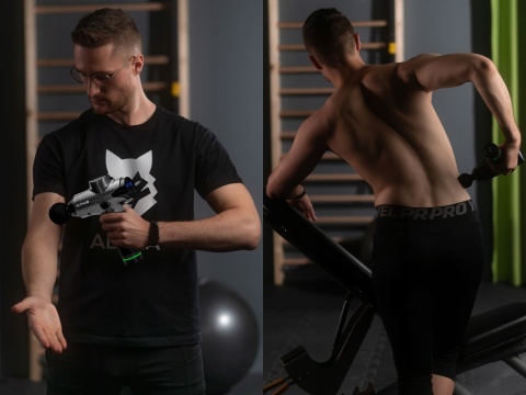 PISTOLET DO MASAŻU MASAŻER DO PLECÓW CIAŁA MASSAGE GUN PRO ALPHA