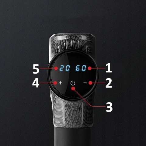 PISTOLET DO MASAŻU PLECÓW CIAŁA STÓP MASAŻER MASSAGE GUN 10 KOŃCÓWEK ZESTAW