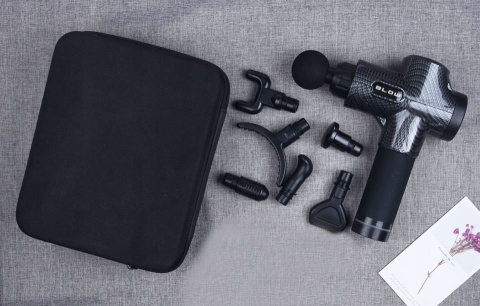 PISTOLET DO MASAŻU PLECÓW CIAŁA STÓP MASAŻER MASSAGE GUN 10 KOŃCÓWEK ZESTAW