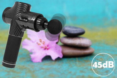 PISTOLET DO MASAŻU PLECÓW CIAŁA STÓP MASAŻER MASSAGE GUN 10 KOŃCÓWEK ZESTAW