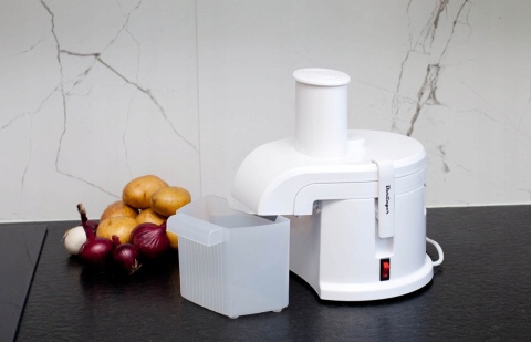 PROFESJONALNA TARKA DO ZIEMNIAKÓW BERLINGER 4W1 400W 1,3L MISA 80KG/H BIAŁA