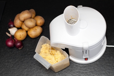 PROFESJONALNA TARKA DO ZIEMNIAKÓW BERLINGER 4W1 400W 1,3L MISA 80KG/H BIAŁA