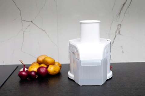 PROFESJONALNA TARKA DO ZIEMNIAKÓW BERLINGER 4W1 400W 1,3L MISA 80KG/H BIAŁA