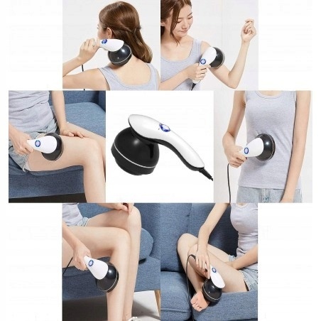 PROFESJONALNY PISTOLET DO MASAŻU WYSZCZUPLAJĄCY ANTYCELLULITOWY MASAŻER 9w1