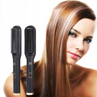 PROSTOWNICA 45W Z JONAMI UJEMNYMI, GRZEBIEŃ I SZCZOTKA DO STYLIZACJI WŁOSÓW