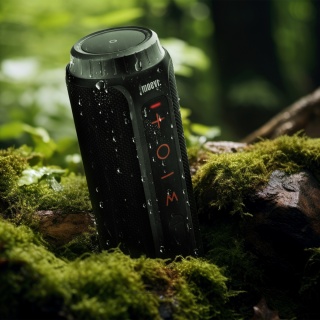 PRZENOŚNY GŁOŚNIK BLUETOOTH 5.0 20W IPX7 TWS SD USB AUX MOCNY BASS CZARNY