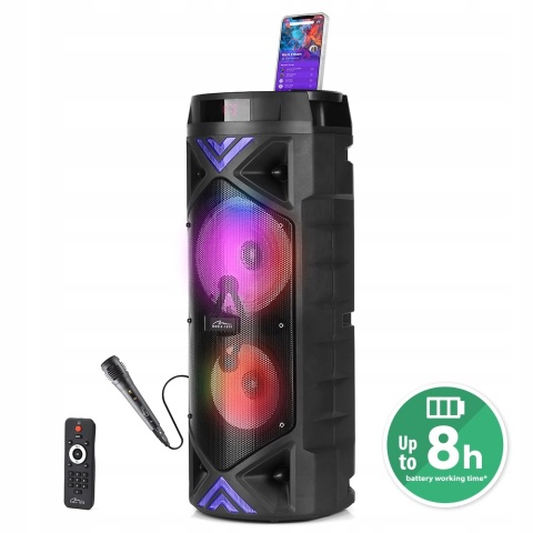 PRZENOŚNY GŁOŚNIK BLUETOOTH 5.0 FUNBOX KEG PRO 50W RMS KARAOKE MP3 RADIO FM