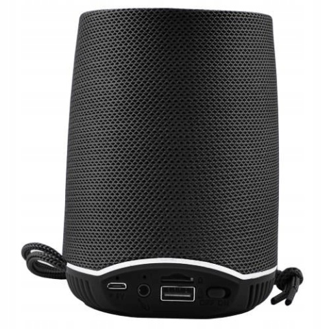 PRZENOŚNY GŁOŚNIK BLUETOOTH 5W 5.3 USB FM IPX5 TWS STEREO MOBILNY CZARNY
