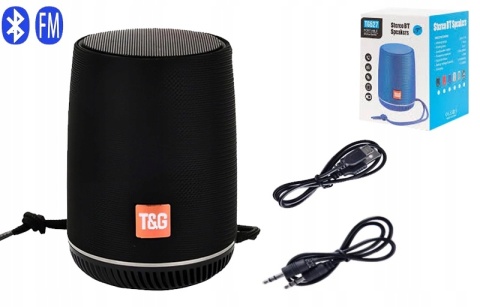 PRZENOŚNY GŁOŚNIK BLUETOOTH 5W 5.3 USB FM IPX5 TWS STEREO MOBILNY CZARNY