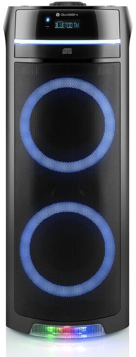 PRZENOŚNY GŁOŚNIK BLUETOOTH 90W DO KARAOKE, CD, FM, LED, Z MICROFONEM I LCD