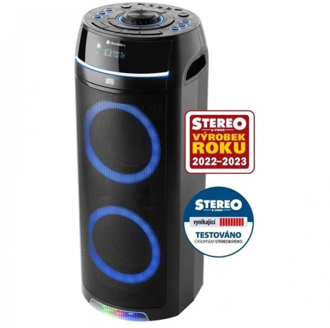 PRZENOŚNY GŁOŚNIK BLUETOOTH 90W DO KARAOKE, CD, FM, LED, Z MICROFONEM I LCD