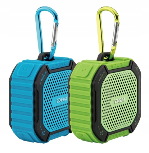 PRZENOŚNY GŁOŚNIK BLUETOOTH IPX7 RADIO FM MICRO SD HANDSFREE Z UCHWYTAMI