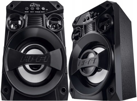 PRZENOŚNY GŁOŚNIK PARTYTECH CRANE BT 300W PMPO MP3 FM TWS IPX6 SUBWOOFER