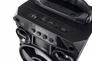 PRZENOŚNY GŁOŚNIK PARTYTECH CRANE BT 300W PMPO MP3 FM TWS IPX6 SUBWOOFER