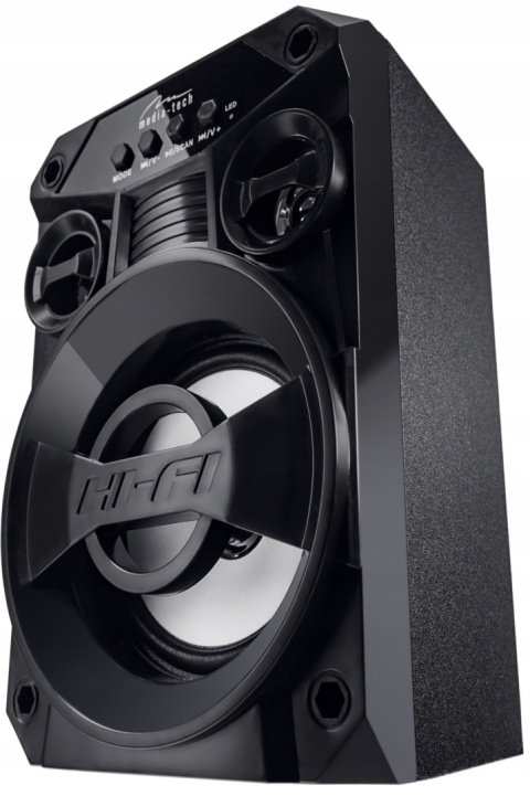 PRZENOŚNY GŁOŚNIK PARTYTECH CRANE BT 300W PMPO MP3 FM TWS IPX6 SUBWOOFER