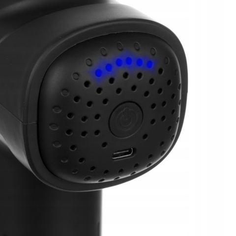 Pistolet do Masażu Masażer Ciała Pleców 8 Końcówek Zestaw Lekki Gun Massage