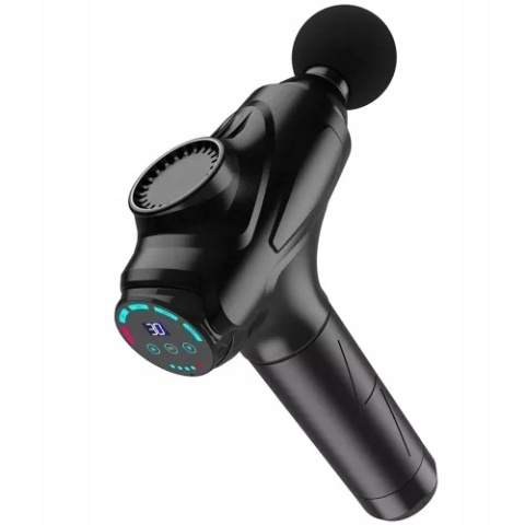 Pistolet do Masażu Masażer Gun Mocny do Ciała Pleców Wibracyjny 12 Końcówek