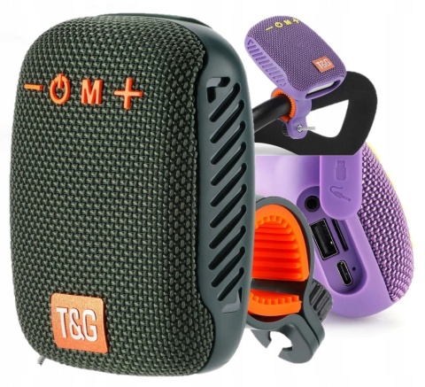 ROWEROWY GŁOŚNIK BLUETOOTH 5W USB/SD/F WODOODPORNY Z UCHWYTEM WYSOKA JAKOŚĆ