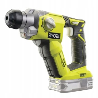RYOBI MŁOTOWIERTARKA UDAROWA 18V SDS+ DO BETONU, 4 TRYBY, DŁUTOWANIA LED