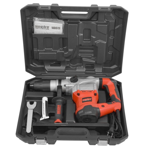 WIERTARKA MŁOT HECHT 1069 1600W 9J SDS MAX 560RPM 3530UDARÓW WALIZKA DŁUTA