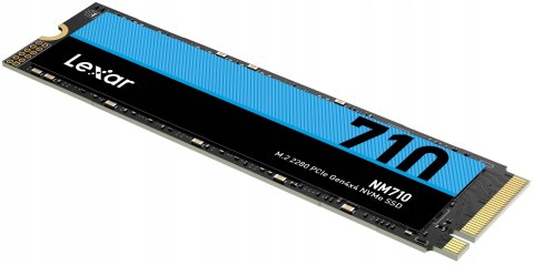 Dysk Lexar Nm710 1Tb Ssd Pcie4.0 M.2 5000Mb/S 4500Mb/S Czarno-Niebieski