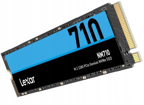 Dysk Lexar Nm710 1Tb Ssd Pcie4.0 M.2 5000Mb/S 4500Mb/S Czarno-Niebieski