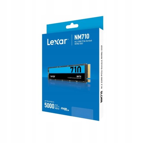Dysk Lexar Nm710 1Tb Ssd Pcie4.0 M.2 5000Mb/S 4500Mb/S Czarno-Niebieski
