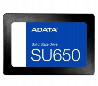 Dysk Ssd 1Tb Adata Ultimate Su650 Sata Iii 2,5 Cala 520Mb/S 450Mb/S Mtbf2m