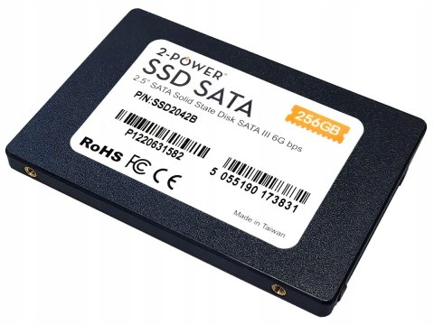 Dysk Ssd 2-Power 256Gb 2,5'' Sata Iii 7Mm Top Wydajność I Bezpieczeństwo