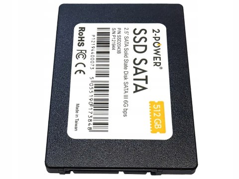 Dysk Ssd 2-Power 512Gb 2,5'' Sata Iii 7Mm Szybkość Wydajność Bezpieczeństwo