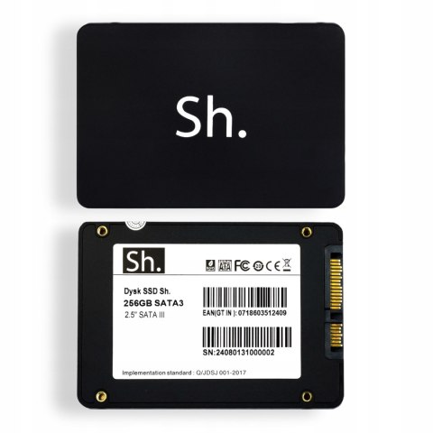 Dysk Ssd 256Gb Sh. Sata Iii 2,5'' 3D Tlc Nand Flash 551/515Mb Dla Pc