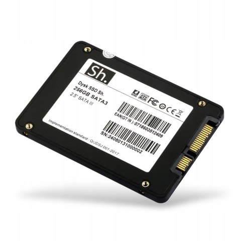 Dysk Ssd 256Gb Sh. Sata Iii 2,5'' 3D Tlc Nand Flash 551/515Mb Dla Pc