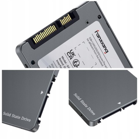 Dysk Ssd 500Gb Fanxiang S102pro Sata Iii 2,5 560/500Mb/S 3D Nand Aluminium