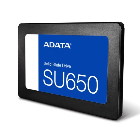 Dysk Ssd Adata Su650 512Gb Nand 3D + Slc, 520/450Mbps Ecc Sata Iii 2,5