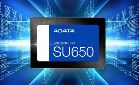 Dysk Ssd Adata Su650 512Gb Nand 3D + Slc, 520/450Mbps Ecc Sata Iii 2,5