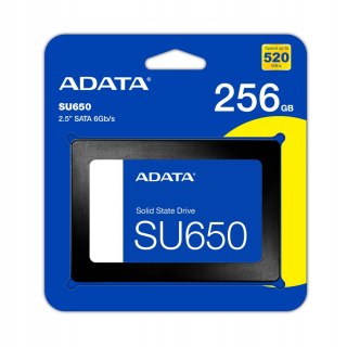 Dysk Ssd Adata Ultimate Su650 256Gb Sata Iii 2,5 520/450Mb Ecc Nand 3D