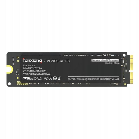 Dysk Ssd Fanxiang Ap2000pro 1Tb M.2 Pcie Nvme 3500/3200 Mb/S Do Mac