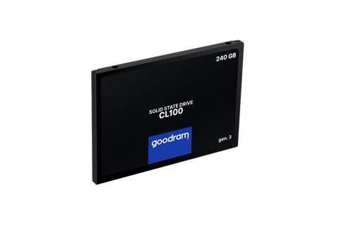Dysk Ssd Goodram Cl100 240Gb Sata Iii 2,5 Gen3 520/400Mb 7Mm 3D Tlc Nand