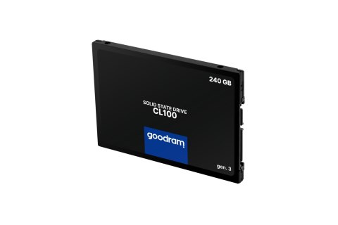 Dysk Ssd Goodram Cl100 240Gb Sata Iii 2,5 Gen3 520/400Mb 7Mm 3D Tlc Nand
