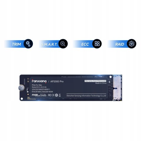 Dysk Ssd M.2 2280 512Gb Ap2000pro Pcie3.0 Nvme Do Apple Macbook, Mini, Imac