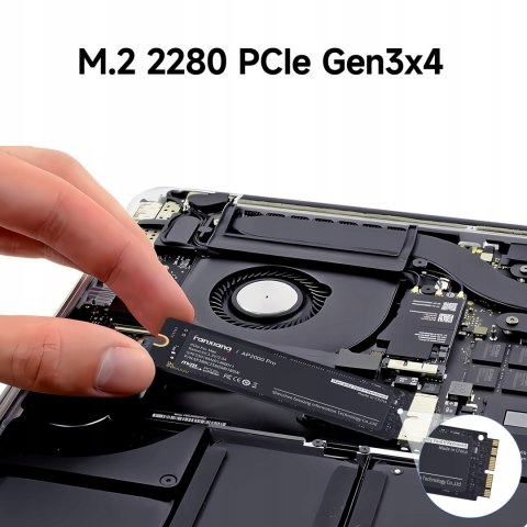 Dysk Ssd M.2 2280 512Gb Ap2000pro Pcie3.0 Nvme Do Apple Macbook, Mini, Imac