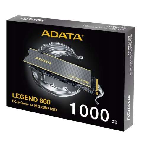 Dysk Ssd M.2 Adata Legend 860 1Tb Pcie 4.0 6000/5000 Mb/S, Ps5 3D Nand