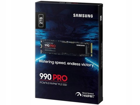 Dysk Ssd M.2 Samsung 990 Pro 2Tb Pcie 4.0 Nvme 7450/6900Mb/S Do Gamingu