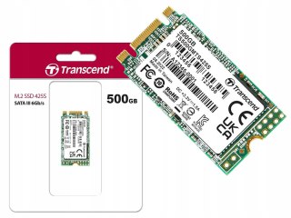 Dysk Ssd M.2 Transcend 500Gb Sata Iii 2242 B+M Złącze 3D Nand