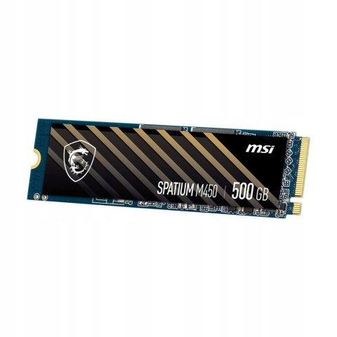 Dysk Ssd Msi Spatium M450 500Gb 3D Nand Pcie4.0 Nvme M.2 2280 3600/2300Mb/S